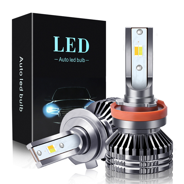 Hot Selling Tricolor LED Headlights in Stock, Car Headlights, Tricolor Fog Lights H11 H7 H4 H3