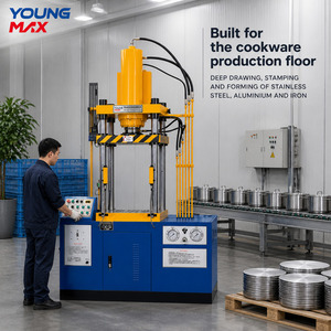 <span class=keywords><strong>Presse</strong></span> <span class=keywords><strong>hydraulique</strong></span> à quatre colonnes pour la fabrication d'ustensiles de cuisine, de <span class=keywords><strong>75T</strong></span> à 350T, avec commande PLC - Product Image 2