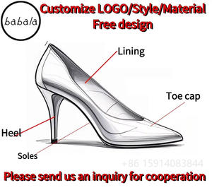 Support OEM&ODM Logo Custom Fashion Pumps Rhinestone Pointed Toe Sandals Bright Stylish for Ladies Heels <b>Women</b> <b>Shoes</b> - Product Image 6