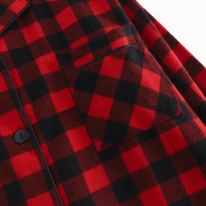 Pijama a Cuadros Rojos <span class=keywords><strong>para</strong></span> Familia, Regalo de Navidad, Ropa de Dormir Personalizada <span class=keywords><strong>para</strong></span> Mujeres, Hombres y Niños, Conjunto de Top y Pantalón - Product Image 2