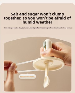 玻璃盐罐香料收纳盒厨房家用分格密封瓶罐糖罐调味罐套装 - Product Image 5