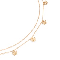 2 Pièces Sexy Petit Papillon Pendentifs Ventre Taille Chaîne Set pour Femmes Double Couche Lady Beach Summer Fashion Body Jewelry Gifts