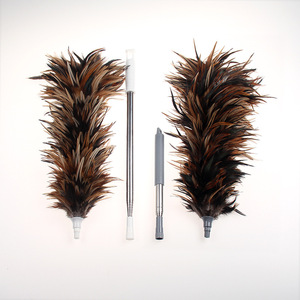 Plumeau à plumes de poulet extensible 60-280 cm, outil de dépoussiérage pour voiture, tête ronde, nettoyage statique pour la maison et les véhicules - Product Image 1