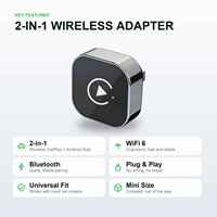 KAIWO OEM ODM Adaptor Wireless CarPlay Android Auto WiFi6 BT 5.4 USB Dongle Mobil MOQ Rendah Logo Kustom untuk Grosir Mobil