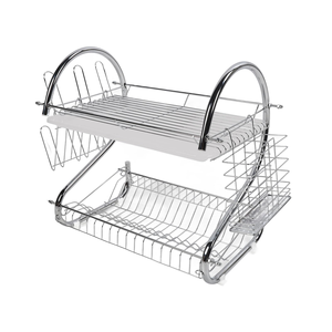 Estante de Almacenamiento Metálico de Alta Calidad para Cocina, Multifuncional, de 2 Niveles, Escurridor de Platos, Soporte para Tabla de Cortar, Escurridor de Fregadero - Product Image 4