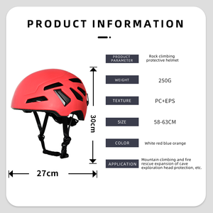 หมวกปีนเขาสำหรับผู้ใหญ่ OSCR น้ำหนักเบา ระบายอากาศได้ดี สไตล์สปอร์ต พร้อมคุณสมบัติป้องกันแรงกระแทก หมวกปีนหน้าผา - Product Image 2