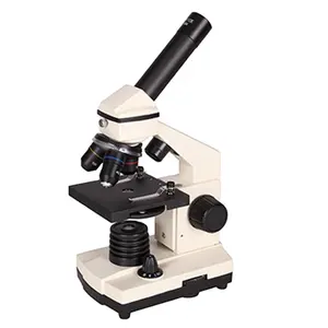 NK-T16 40x-640x לבן צבע סטודנטים המשקפת הביולוגי מיקרוסקופ, טובה באיכות מיקרוסקופ למתחילים, לילדים