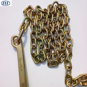 G70 3/8 "5/16" màu vàng mạ kẽm kéo kéo Trailer chuỗi với rtj móc nhà sản xuất - Product Image 4