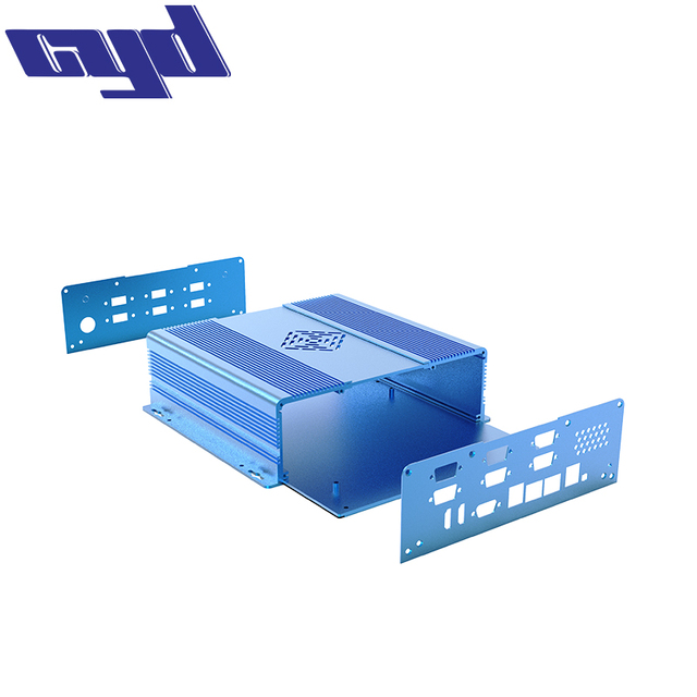 OEM Customized Electronic Box One Piece Extruded Metal PCB Housing Aluminum Case Anodized Extrusion Enclosure
