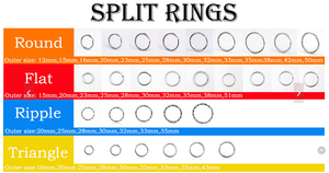 30/32/33/35mm Porte-clés En Métal porte-clés Anneaux Fendus - Product Image 6