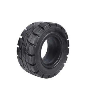 산업용 지게차 타이어 G23 * 10-12 좋은 품질 지게차 용 블랙 솔리드 타이어