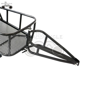 OEM Enkelwiel Fat Tire Fiets Aanhangwagen voor Jagen Stalen Frame Elektrische Fiets Aanhangwagen met Vering - Product Image 6