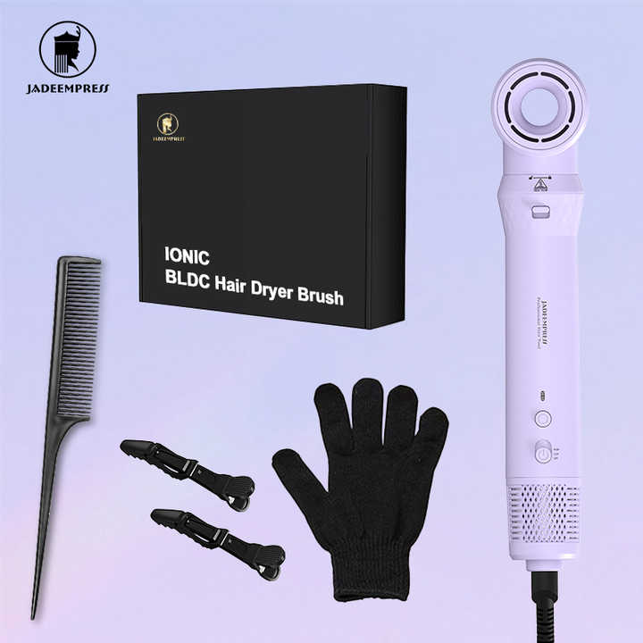5 in 1 hair styler Ceramic Rotating Hair Brush LCD Temperature Display