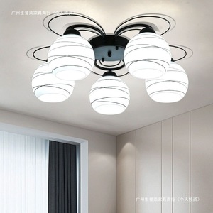 Plafonnier moderne à six têtes, lustre à économie d'énergie, commande par interrupteur, pour salon, chambre à coucher, salle à manger - Product Image 4