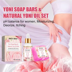 Cuidado Íntimo Femenino, Jabón <span class=keywords><strong>en</strong></span> Barra Yoni con Rosa, Anti-<span class=keywords><strong>Picazón</strong></span>, Hidratante, Elimina Olores, Aceite Detox Yoni - Product Image 1