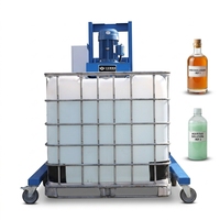 Mélangeur dispersant électrique haute vitesse 5,5 kW pour IBC, capacité 1000 L, moteur, mélange de peintures chimiques, construction en acier au carbone