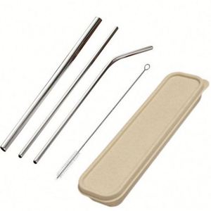 Pajitas de Metal Reutilizables Personalizadas de 26.5cm, de Acero Inoxidable, Aisladas, Ecológicas, para Accesorios de Bar y Vasos Variados - Product Image 2