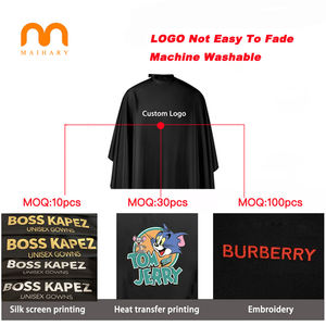 Capa de peluquería profesional, impermeable, logo personalizado, para corte de pelo - Product Image 3