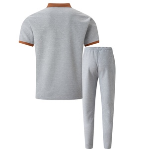 Nouvelle Collection 2026 : Ensembles d'été grande taille pour hommes – Qualité supérieure, respirants, col boutonné, patchwork, manches courtes, pantalon décontracté doux - Product Image 3