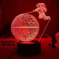Lampe LED RGB en lévitation magnétique, lampe d'atmosphère d'astronaute, lampe de Table