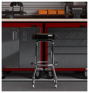 بولي كلوريد الفينيل الجلود جولة قصيرة بار البراز/متجر مقعد ، شريط الفولاذ المقاوم للصدأ البراز ، كراسي بار معدنية - Product Image 4