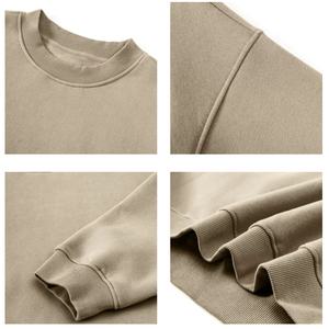 เสื้อฮู้ดดี้ผู้ชาย TKAN573D รุ่นหนาพิเศษสำหรับฤดูหนาว สไตล์สตรีทแวร์ ให้ความอบอุ่น ผลิตจากผ้าถัก คอทรงโอ ไหล่ตก - Product Image 3