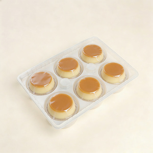 Wholesale <strong>Disposable</strong> Transparent PP Plastic Blister Mochi Donut Boxes <strong>Dessert</strong> Cake Food Box Packaging <strong>Tray</strong> Stackable Custom Logo - Product Image 3