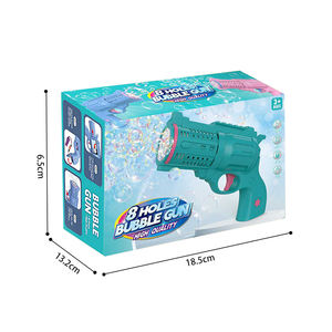 Vente chaude 2025 pistolet à <span class=keywords><strong>bulles</strong></span> pour enfants haute qualité éclaboussures automatiques 8 trous jouets à <span class=keywords><strong>bulles</strong></span> jeu interactif d'été en plein air - Product Image 6