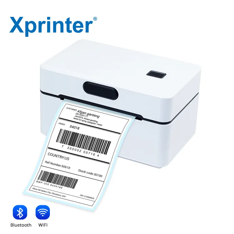 Xprinter OEM80mmミニプリンターバーコードステッカーを印刷するためのサーマルラベルプリンターポータブルプリンターXP-D361B