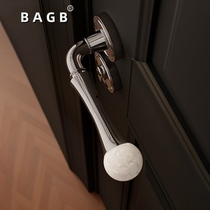 Poignée de porte moderne en pierre de pin blanc naturel, magnétique et silencieuse, pour chambre à coucher - Product Image 4