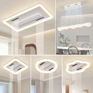 Ventilateur de plafond LED à moteur DC de 35 pouces, 5 vitesses, avec télécommande, design moderne pour chambre à coucher - Product Image 6
