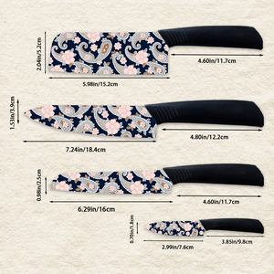 Juego de Cuatro Piezas de Cuchillos Santoku de Cerámica Superafilados, Precio de Fábrica, para Cocina Asiática, Aptos para Lavavajillas, Duraderos, para Ambidiestros - Product Image 5