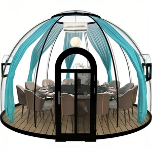 커플 캠핑 휴가 및 특별 기념일 여행을 위한 로맨틱 투명 풍선 이글루 - Product Image 3