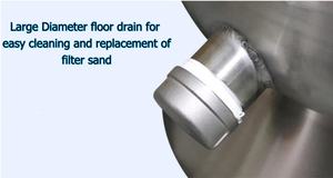 <span class=keywords><strong>Filtre</strong></span> à sable en acier inoxydable en gros installation facile réservoir de <span class=keywords><strong>filtre</strong></span> à sable à montage supérieur pour piscines et parcs aquatiques - Product Image 3