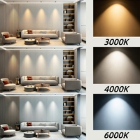 Downlight LED UGR17 25W pour usage commercial Lishan, contrôle de l'éblouissement profond, réflecteur interchangeable, éclairage COB