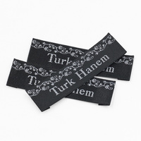 Etiquetas de Ropa Personalizadas Lavables de Satén Tejido en 3D, Rollo de Etiquetas de Tela de Poliéster de Color Personalizado, Bordadas y Termoadhesivas para Prendas