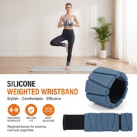 Pesi per Polsi e Caviglie con Motivo Triangolare 0.5-2LB, Braccialetti Pesati Regolabili Antiscivolo in Silicone per Danza e Allenamento