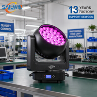 37x25W RGBW 4in1 Lampu Sorot Bergerak LED Wash DMX Zoom yang Dapat Disesuaikan untuk Pertunjukan Klub, Panggung Musik, dan Acara