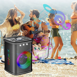 JBK-1408 Enceinte portable sans fil 30W avec 2 microphones sans fil, machine de karaoké, système de sonorisation LED RGB pour extérieur et fêtes - Product Image 6