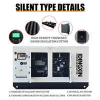 Precio de Fábrica, Generadores Diésel Silenciosos de 20kW, 30kVA, 50kVA, 100kVA, 125kVA, 400kVA, Fabricante de Grupos Electrógenos Cummins, Perkins, Weichai