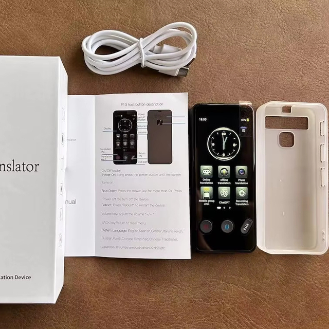 Multi-language Portable Smart Voice Translator Language Translator Device Portable Translator No WiFi Needed AI/ChatGPT/Business