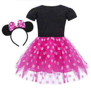 Vestito da <span class=keywords><strong>Minnie</strong></span> per ragazze con fascia a pois Tutu costumi da <span class=keywords><strong>abito</strong></span> per bambini festa di compleanno abiti Cosplay di carnevale di Halloween - Product Image 4