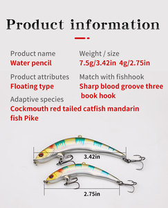4g 7,5g Schwimmende Süßwasser- und Meeresfischerei-Köder, Minoan Schwimmender Gebogener Kurvenförmiger <span class=keywords><strong>Jackall</strong></span> Pikupiku 65/78 Angelköder - Product Image 6