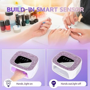 <b>Portable</b> 168W UV LED Nail Dryer with 4 Timer Modes 365/405nm Wavelengths Professional Use for Gel Nails at Home - Product Image 5