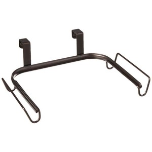 JH-Mech Étagère de sac à ordures de <span class=keywords><strong>cuisine</strong></span> personnalisée facile à installer Support de sac <span class=keywords><strong>poubelle</strong></span> en métal suspendu noir pour porte d'armoire et placards - Product Image 1