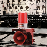 Système d'alarme sonore d'urgence LC LC-JD pour la sécurité incendie avec télécommande, avertissement vocal, volume réglable, klaxon stroboscopique en fer
