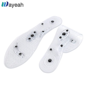 Semelles intérieures confortables en gel <span class=keywords><strong>magnétique</strong></span> d'acupuncture avec semelles antidérapantes pour chaussures - Product Image 4