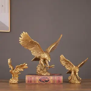 위트 골드 이글 장식 홈 베란다 연구 Dapeng 날개 책상 장식 장식 오프닝 선물