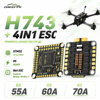 DAKEFPV H743 FC 6S 55A 8S 60A 70A 4-en-1 8 bits ESC Stack Blheli_S Bluejay Betaflight Ardupilot Accessoires DIY pour Drone FPV RC 5 Pouces