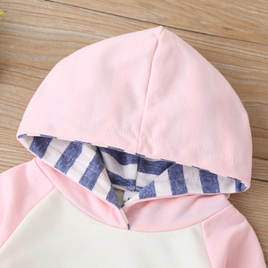 Ensemble de vêtements pour bébés, vêtements pour filles en gros, pantalon de survêtement à capuche, style scolaire - Product Image 3